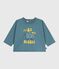 Langärmeliges Baby-T-Shirt aus Baumwolle mit Katzenmotiv GOBELIN
