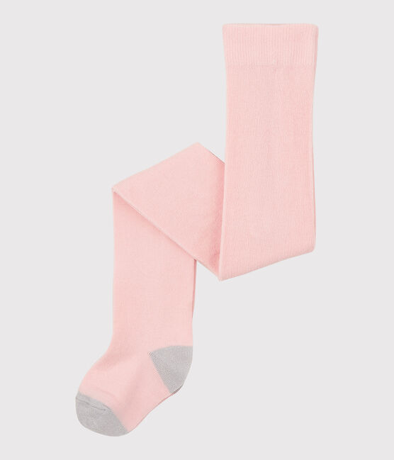 Kinder-Strumpfhose aus Jersey für Mädchen rosa MINOIS/ ARGENT