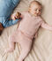 Baby-Hose aus Woll- und Baumwollstrick rosa JOLI