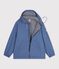 Kurze Damen-Regenjacke blau