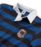 Gestreiftes Rugby-Poloshirt für Jungen blau SMOKING/blau LIMOGES
