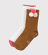 Einfarbige Socken mit Bommel im 2er-Set