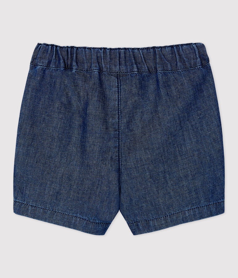 Baby-Shorts aus leichtem Bio-Denim blau