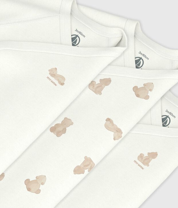 Set lang&auml;rmeliger Wickelbodys aus bedruckter Baumwolle vielfarbig