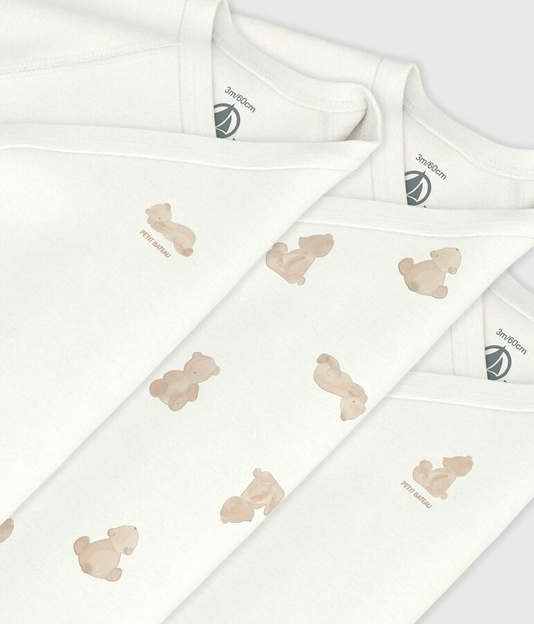 Set lang&auml;rmeliger Wickelbodys aus bedruckter Baumwolle vielfarbig