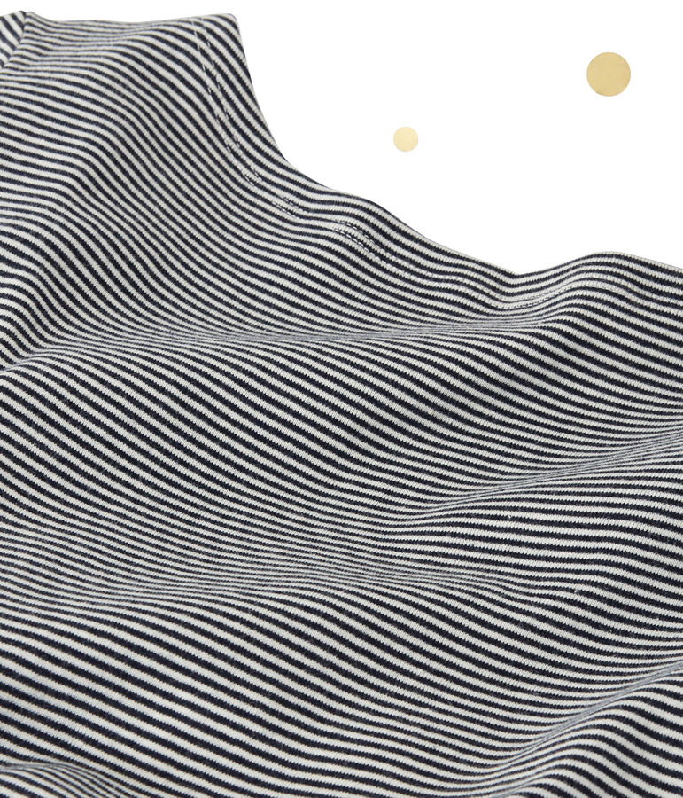 Robe longue femme &agrave; manches longues. Petit bateau x Marie-Agn&egrave;s Gillot blau/weiss