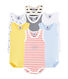 Überraschungstüte mit 7 ärmellosen Baby-Bodys für Jungen