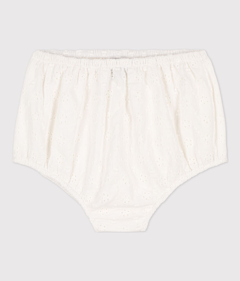 Baby-Bloomers in Broderie Anglaise. weiss