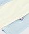 Strampler aus Baumwolle mit Streifen blau/weiss