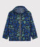 Kinder-Windjacke aus recyceltem Polyester für Jungen blau SMOKING/weiss MULTICO