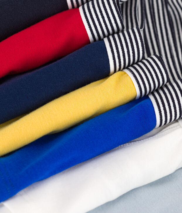 7er-Set einfarbige Boxershorts aus Baumwolle f&uuml;r Jungen vielfarbig