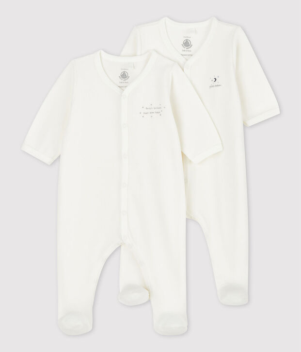 2er-Set Baby-Strampler in Bio-Baumwolle vielfarbig