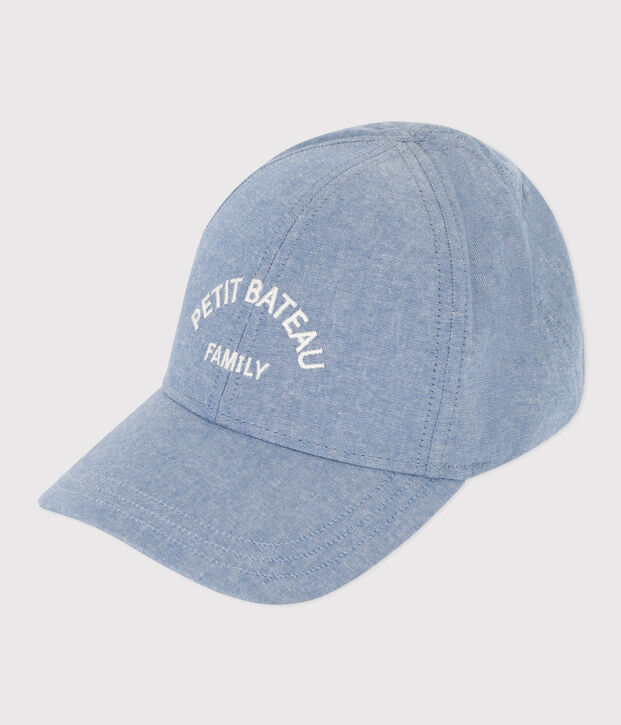 Kinder-Kappe Petit Bateau aus Denim, unisex vielfarbig