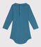 Langärmeliger Baby-Body aus Baumwolle mit Bubikragen blau POLOCHON