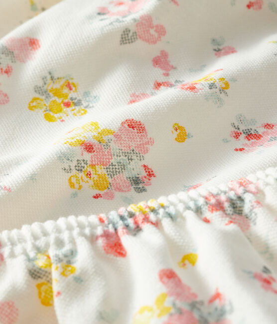 Baby-Kleid und -Bloomers, gemustert, für Mädchen weiss MARSHMALLOW/weiss MULTICO