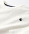 T-Shirt aus Bio-Baumwolle für Mädchen und Jungen weiss MARSHMALLOW