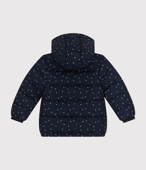 Kinder-Winterjacke f&uuml;r M&auml;dchen und Jungen blau/naturfarben