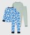 Set Kinder-Pyjamas aus bedruckter Baumwolle  variante 1