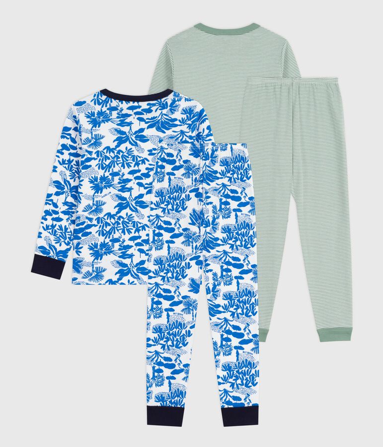 Set Kinder-Pyjamas aus bedruckter Baumwolle vielfarbig