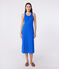 Damen Tanktop-Kleid in Midilänge aus Baumwolle blau PERSE