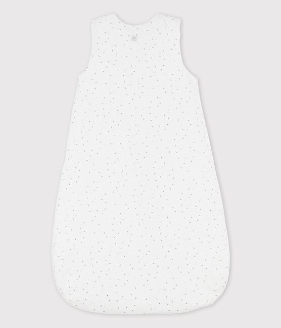 Babyschlafsack aus Doppeljersey weiss MARSHMALLOW/weiss MULTICO
