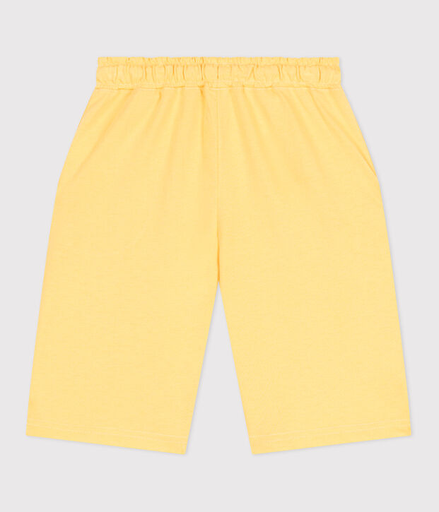 Kinder-Bermudashorts aus Baumwolle gelb