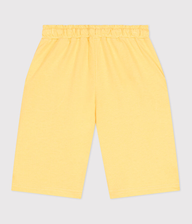 Kinder-Bermudashorts aus Baumwolle gelb