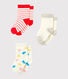 3er-Set Babysocken für Mädchen