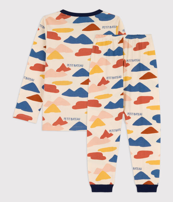 Kinderpyjama aus Baumwolle weiss AVALANCHE/ MULTICO