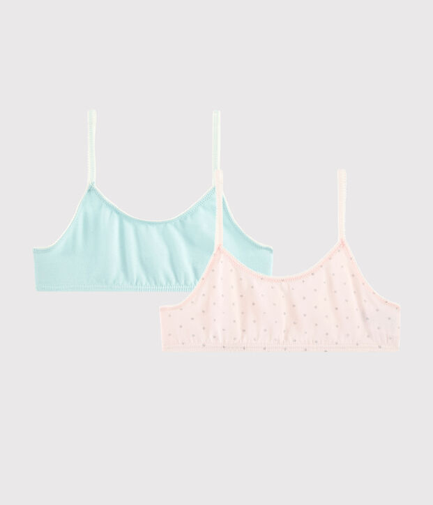 Set mit 2 paillettenbesetzten Bustiers f&uuml;r kleine M&auml;dchen vielfarbig