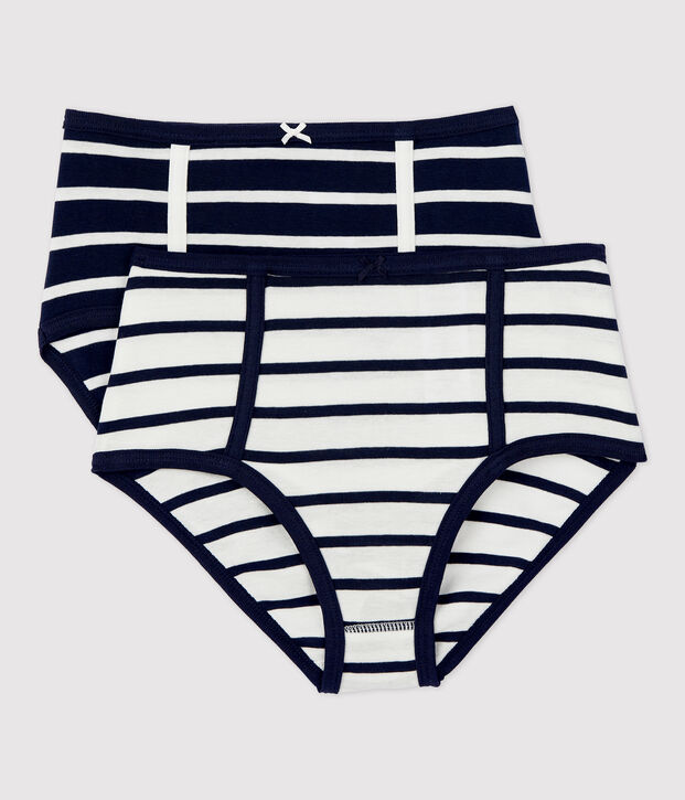 2er-Set Taillenslips aus Baumwolle f&uuml;r Damen vielfarbig
