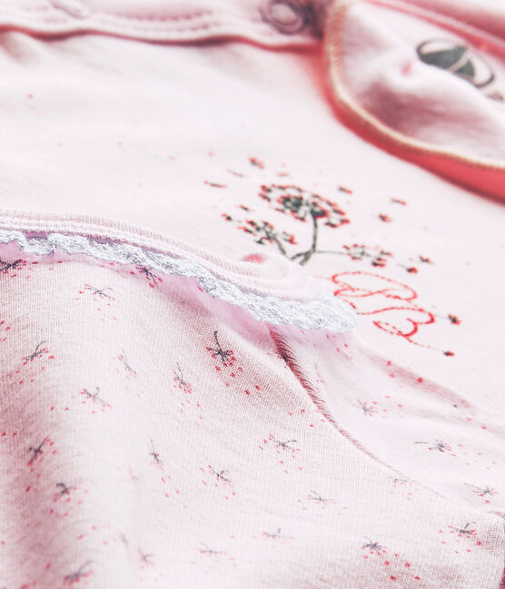 Baby-Mädchen-Bodys für Neugeborene im 2er-Set weiss LOT