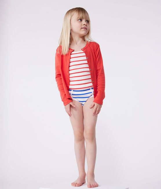 Kinder-Cardigan aus einfarbiger Baumwolle SPI