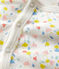 Baby-Strampler aus Bio-Baumwolle mit floralem Muster für Mädchen weiss MARSHMALLOW/weiss MULTICO
