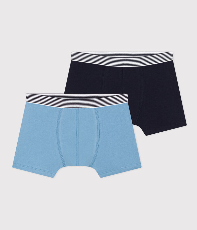 2er-Set Boxershorts aus Baumwolle und Elastan f&uuml;r Jungen vielfarbig