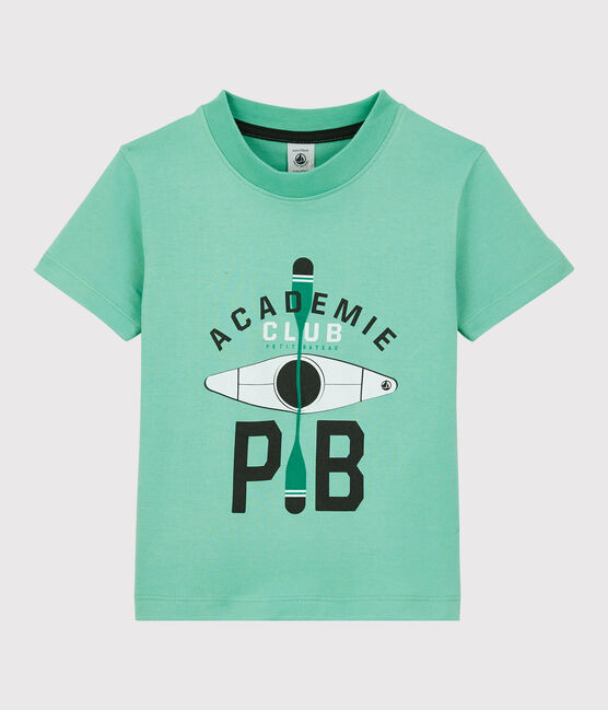 Kurzärmeliges Kinder-T-Shirt aus Jersey für Jungen grün ALOEVERA