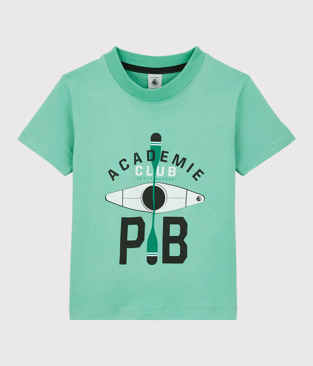 Kurz&auml;rmeliges Kinder-T-Shirt aus Jersey f&uuml;r Jungen gr&uuml;n