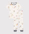 Kinder-Pyjama aus Baumwolle mit Weltraummotiv weiss MARSHMALLOW/weiss MULTICO