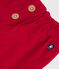 Baby-Shorts aus einfarbigem Fein-Cord rot TERKUIT