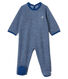 Baby-Strampler aus angerautem, extra warmem Bouclé-Frottier für Jungen