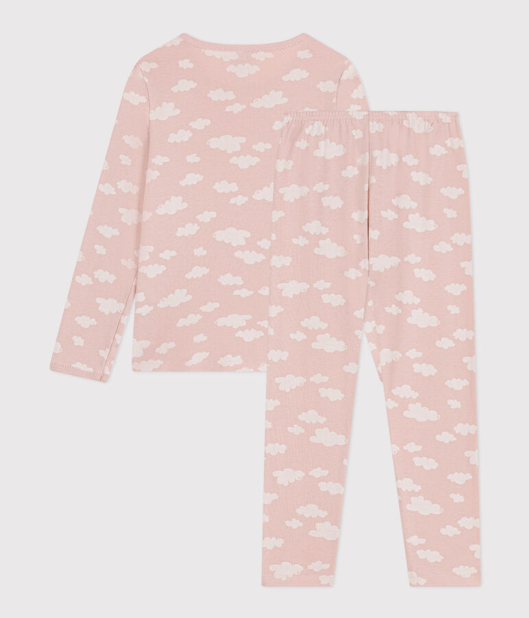 Kinderpyjama aus Baumwolle mit Wolken-Printmotiv SALINE/ MARSHMALLOW