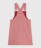 Kinder-Latzkleid aus Baumwolle mit Streifen rosa/rosa