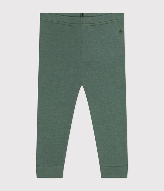 Baby-Leggings aus Baumwolle grün CROCO