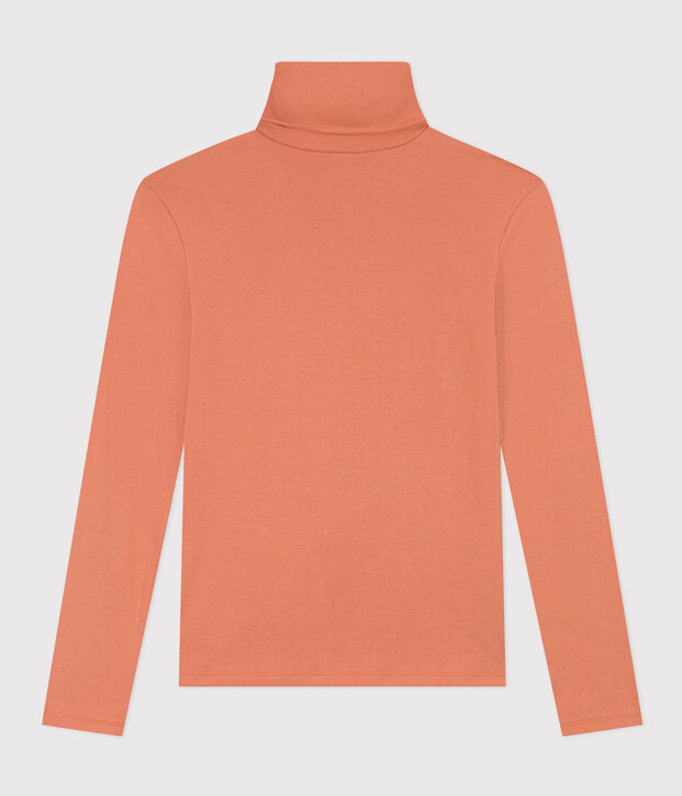 T-Shirt mit Rollkragen L&rsquo;ICONIQUE aus Baumwolle f&uuml;r Damen rosa