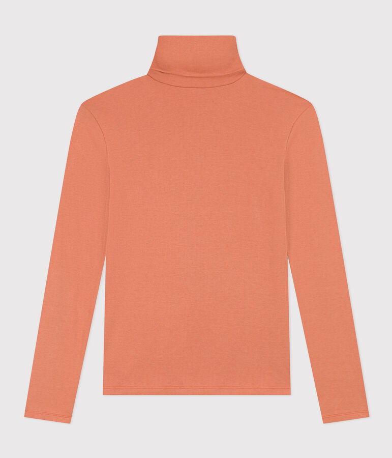 T-Shirt mit Rollkragen L&rsquo;ICONIQUE aus Baumwolle f&uuml;r Damen rosa