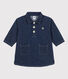 Langärmeliges Babykleid aus leichtem Denim