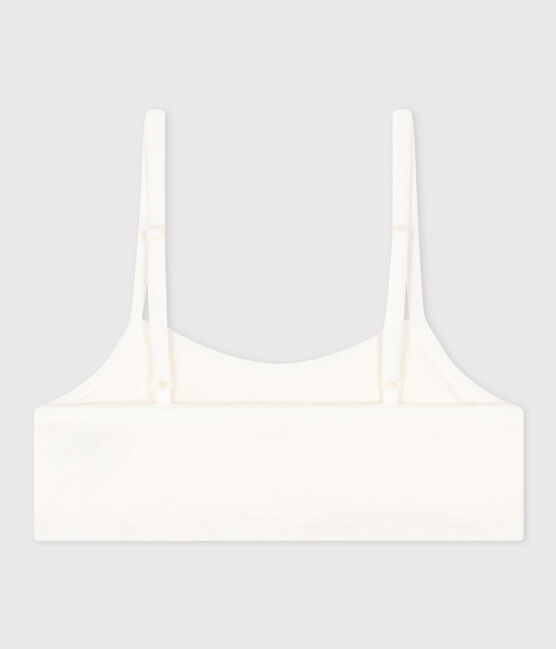 Brassière aus Baumwolle und Elasthan für Damen weiss MARSHMALLOW