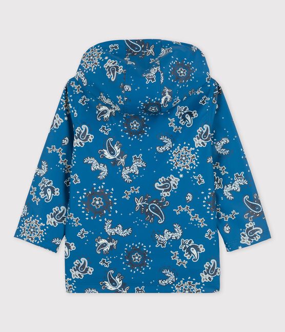 KLASSISCHE KINDER-REGENJACKE AUS RECYCELTEM MATERIAL blau BRASIER/weiss MULTICO