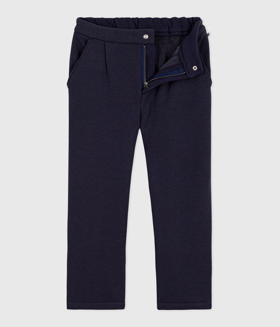 Kinder-Hose aus Molton blau SMOKING