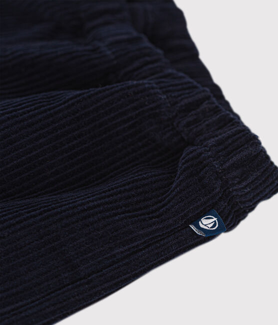 Baby-Hose aus Cord blau SMOKING